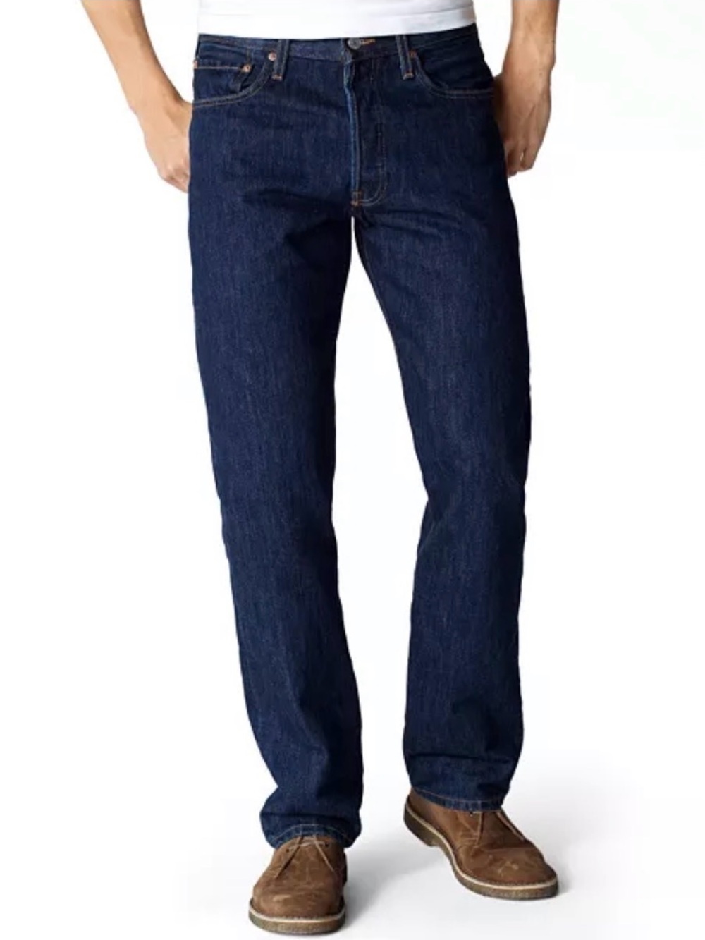 Levi 501 Classic Straight Fit Men’s Jeans NWOT Dark Blue